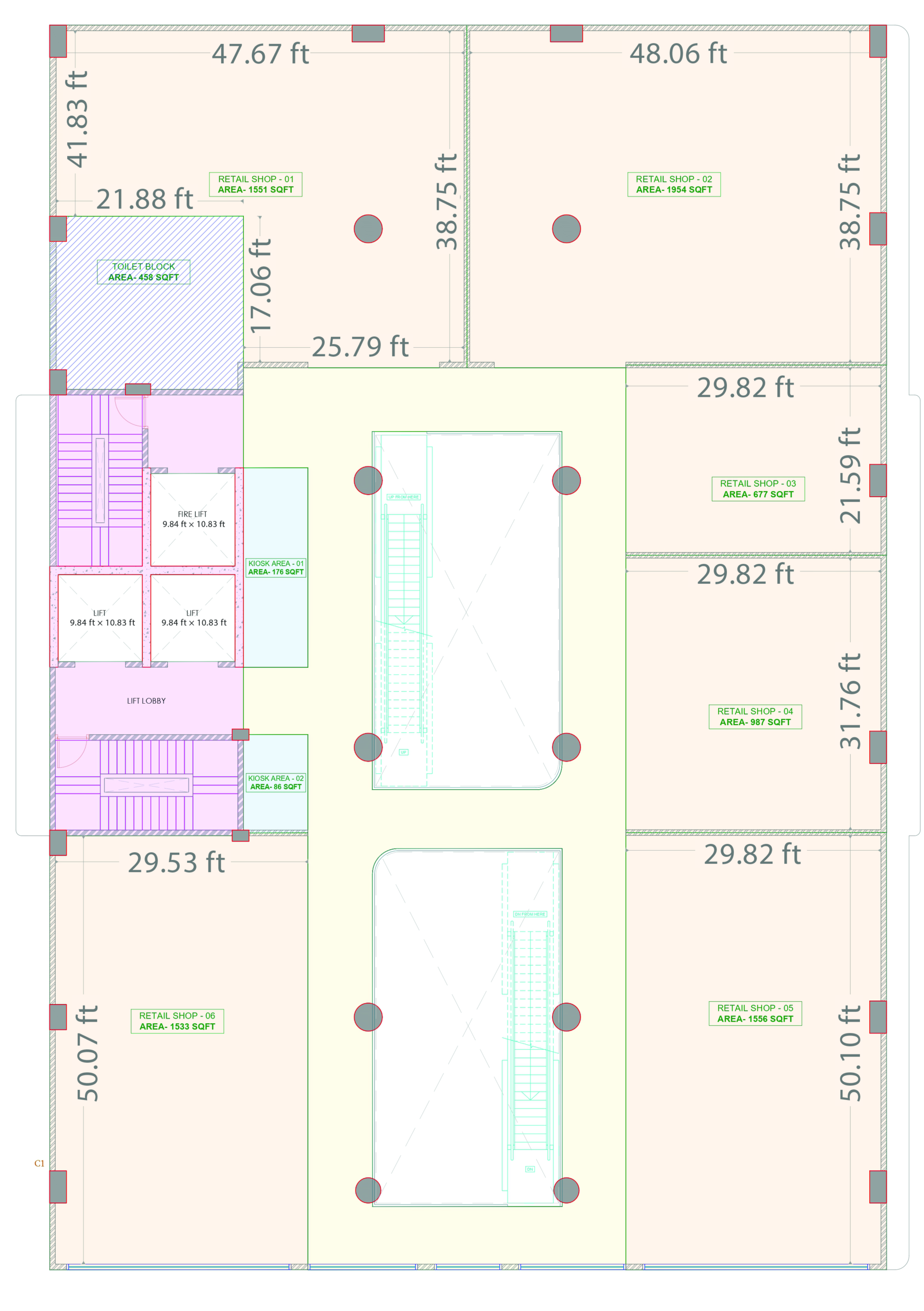 1st and 2nd Floor